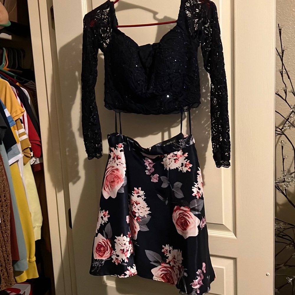 2 Piece Formal top and skirt
